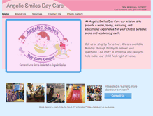 Tablet Screenshot of angelicsmilesdaycare.com
